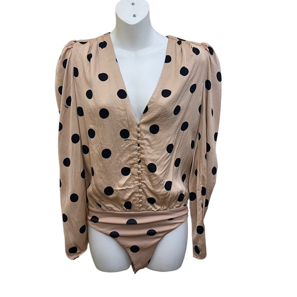 AFRM Rexy Button Front Thong Bodysuit Size Small - Picture 1 of 14